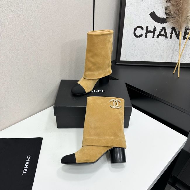 Chanel Mid-Calf Boots Calfskin 64183-3