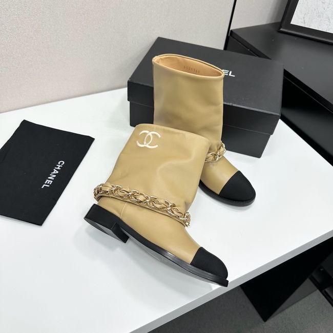 Chanel Mid-Calf Boots Calfskin 64184-3