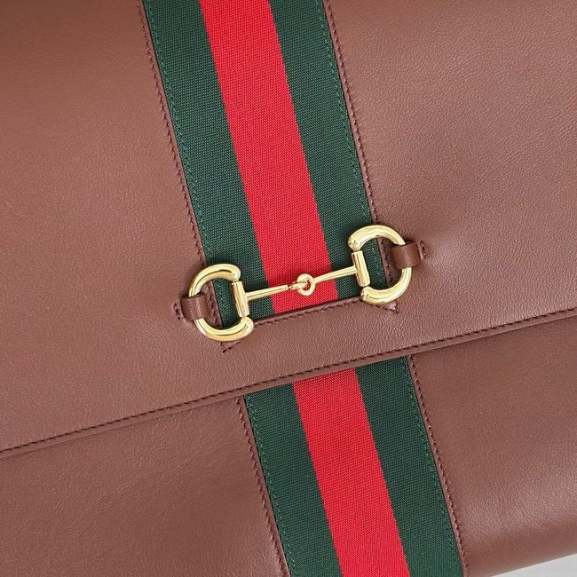Gucci Paparazzo large top handle bag 875019 camel leather