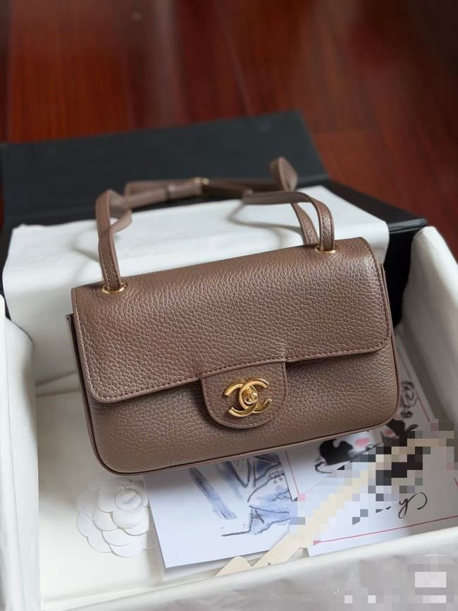 Chanel Mini Flap Bag AS6573 brown