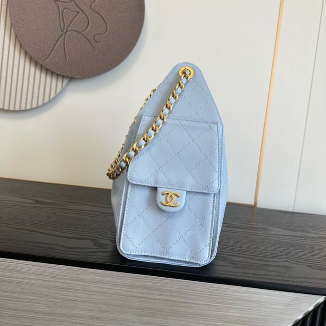 CHANEL 25 SMALL HANDBAG AS5293 sky blue