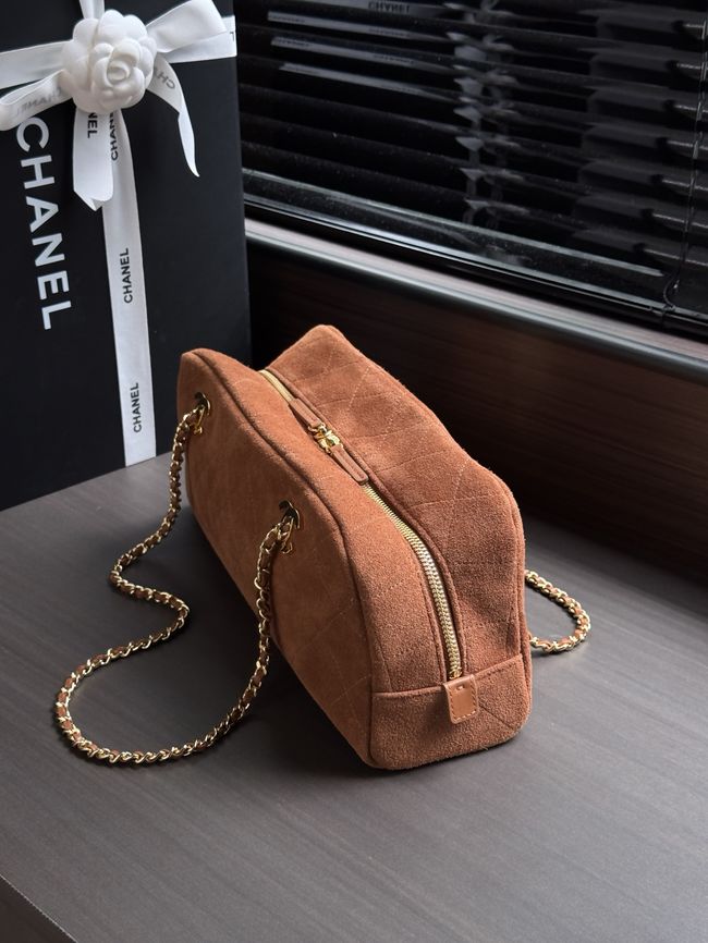 CHANEL Medium Flapbag AS6406 brown