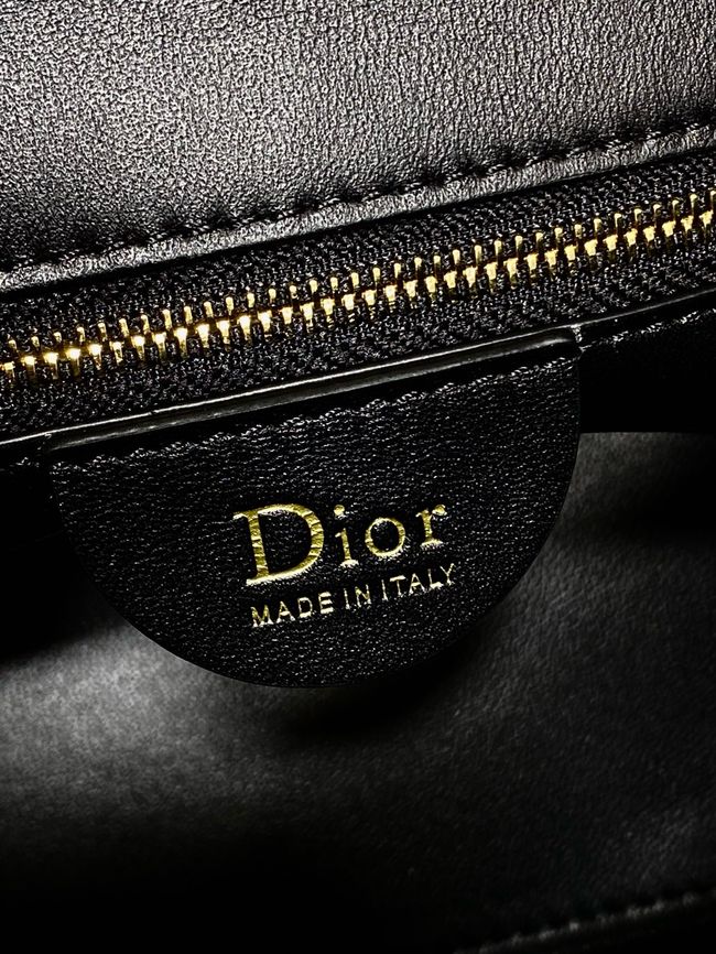 Small Dior Toujours Hobo Bag Cannage Lambskin M2867O black