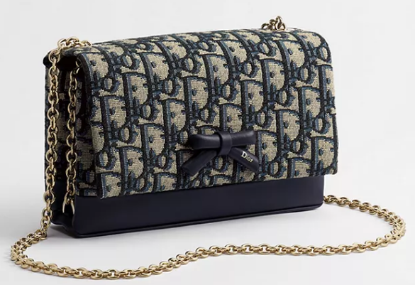 Dior Promenade Mini Bag with Chain S2514OU Blue