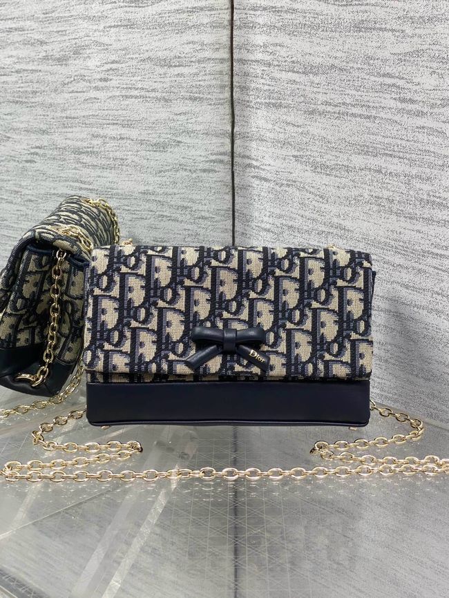 Dior Promenade Mini Bag with Chain S2514OU Blue