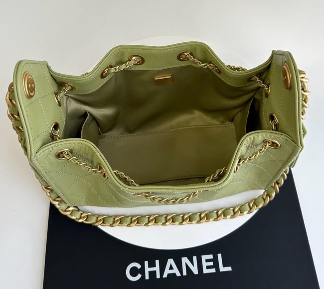 CHANEL 25 Mini Handbag AS5631 green