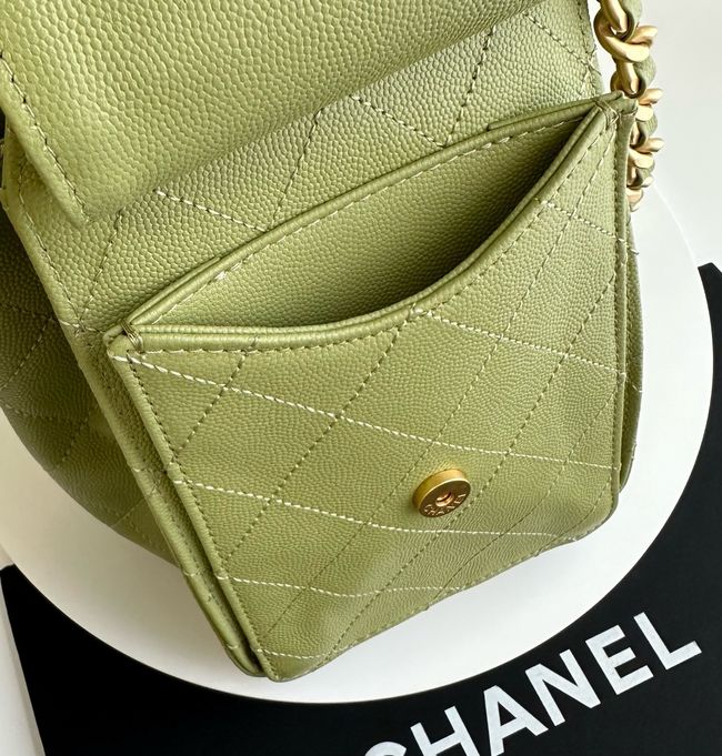 CHANEL 25 SMALL HANDBAG AS5293 Green