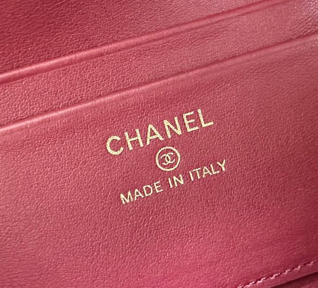 Chanel Vanity with Chain Crocodile Embossed AP5195 light green