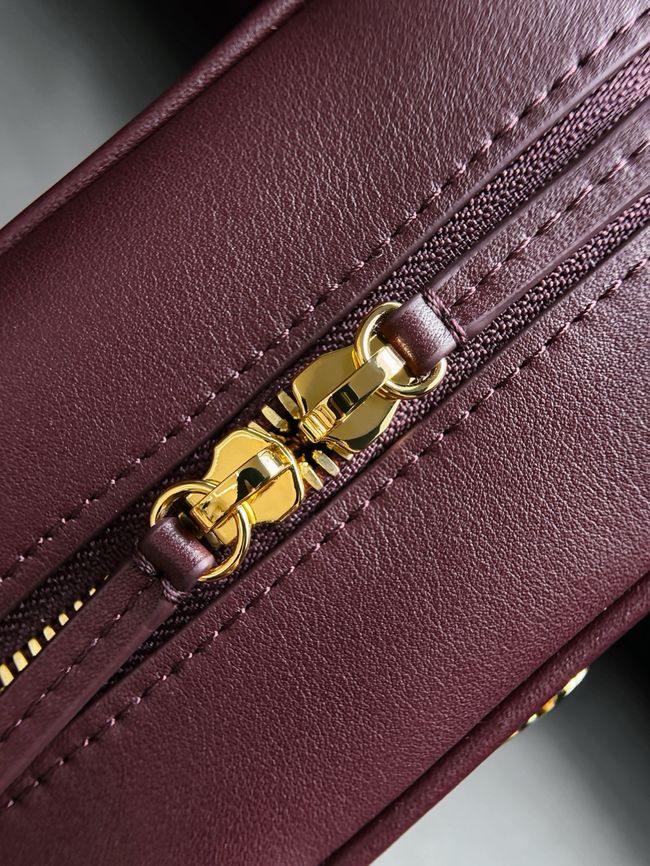 Chanel Clutch with Leather Strap AP5528 Burgundy