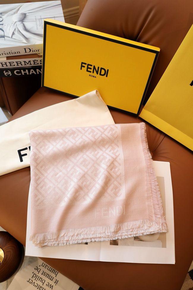 Fendi Shawl Wool Silk and Cotton 06388-1