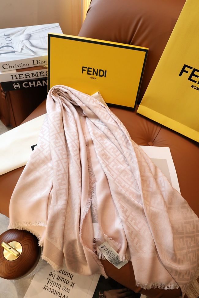 Fendi Shawl Wool Silk and Cotton 06388-1
