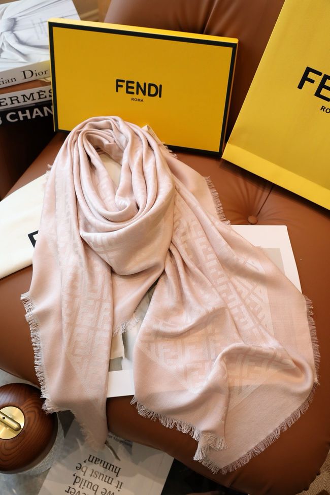Fendi Shawl Wool Silk and Cotton 06388-1