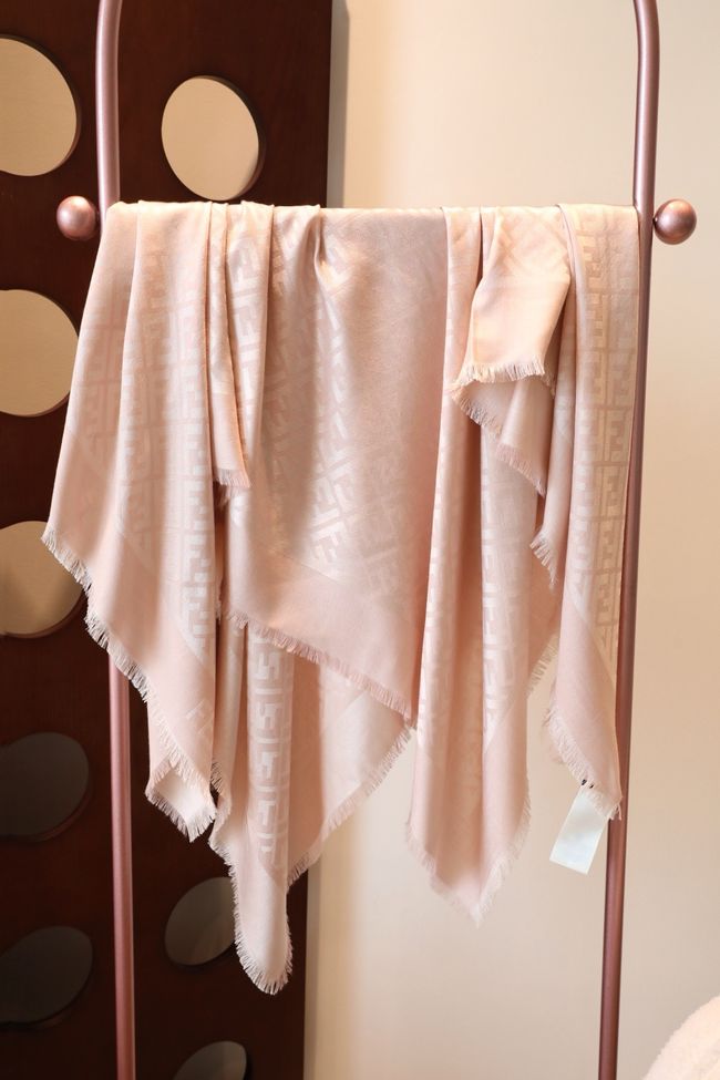 Fendi Shawl Wool Silk and Cotton 06388-1