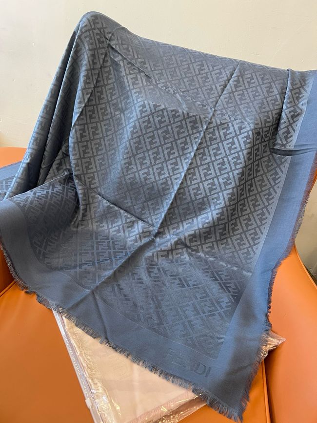 Fendi Shawl Wool Silk and Cotton 06388-2