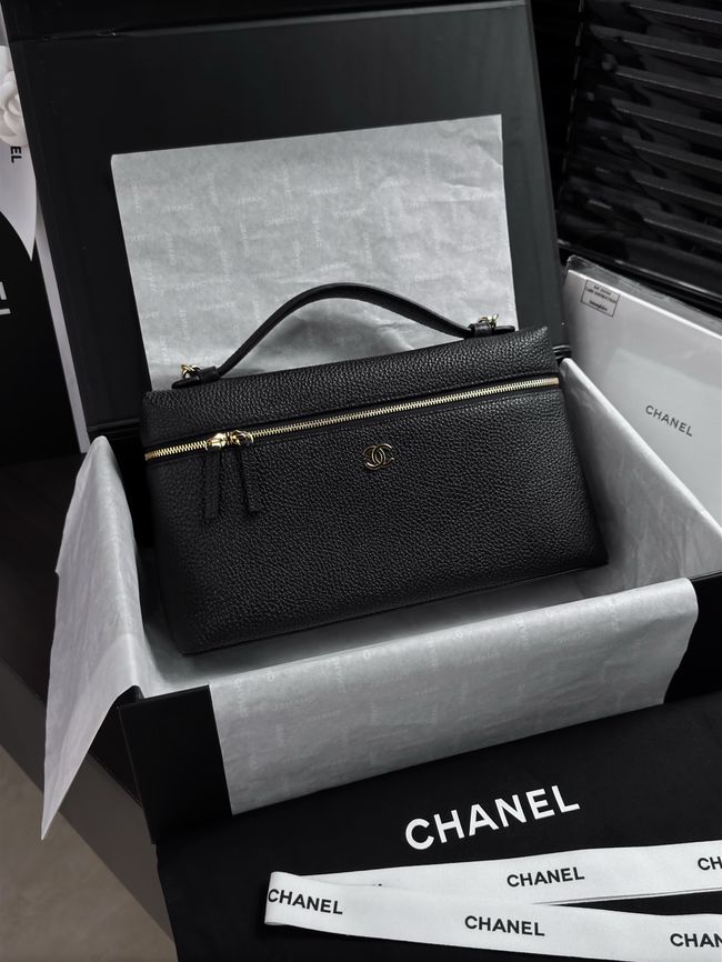 Chanel Large Vanity with chain AS6473 black