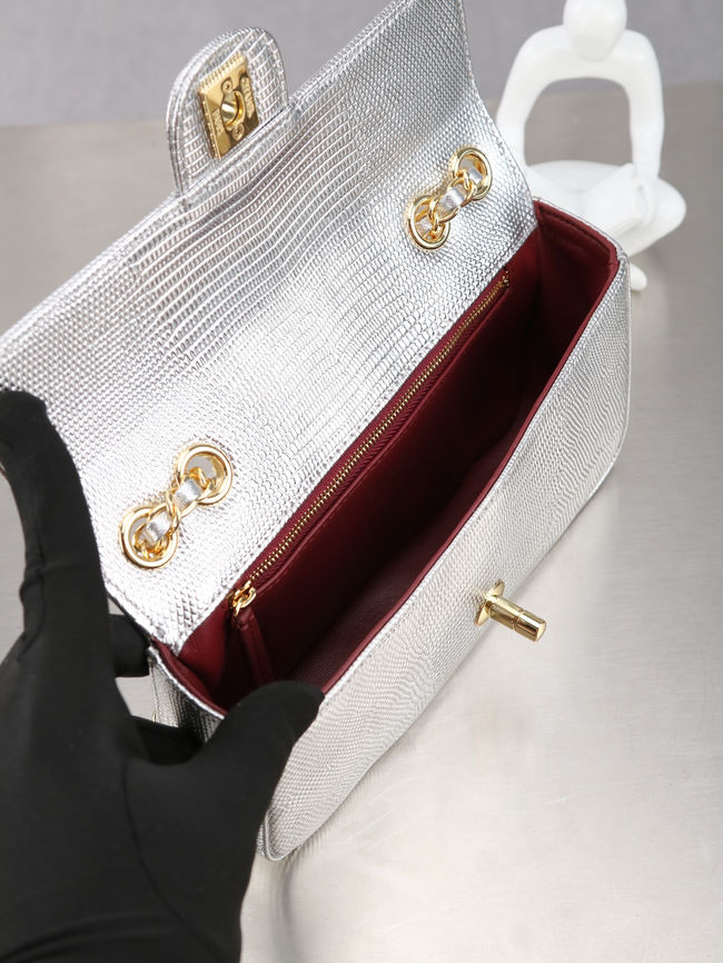 Chanel Mini Flap Bag AS6430 Silvery