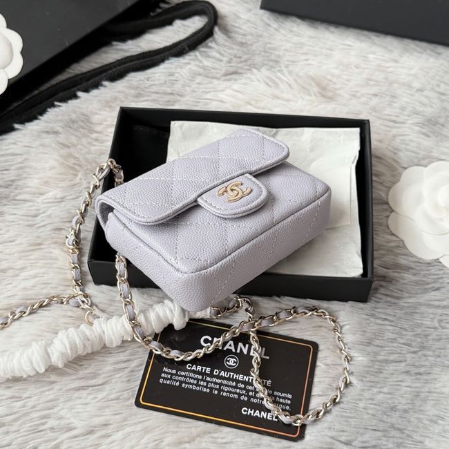 Chanel Wallet on Chain AP2401 light gray