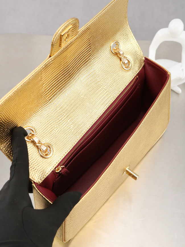 Chanel small Flap Bag AS6568 Gold