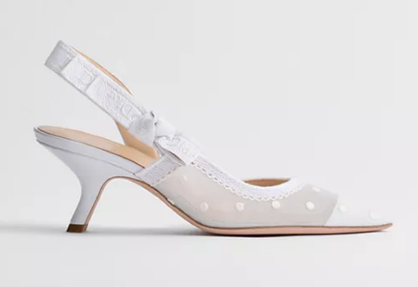 JAdior Slingback Pump Embroidered Plumetis CV642-2