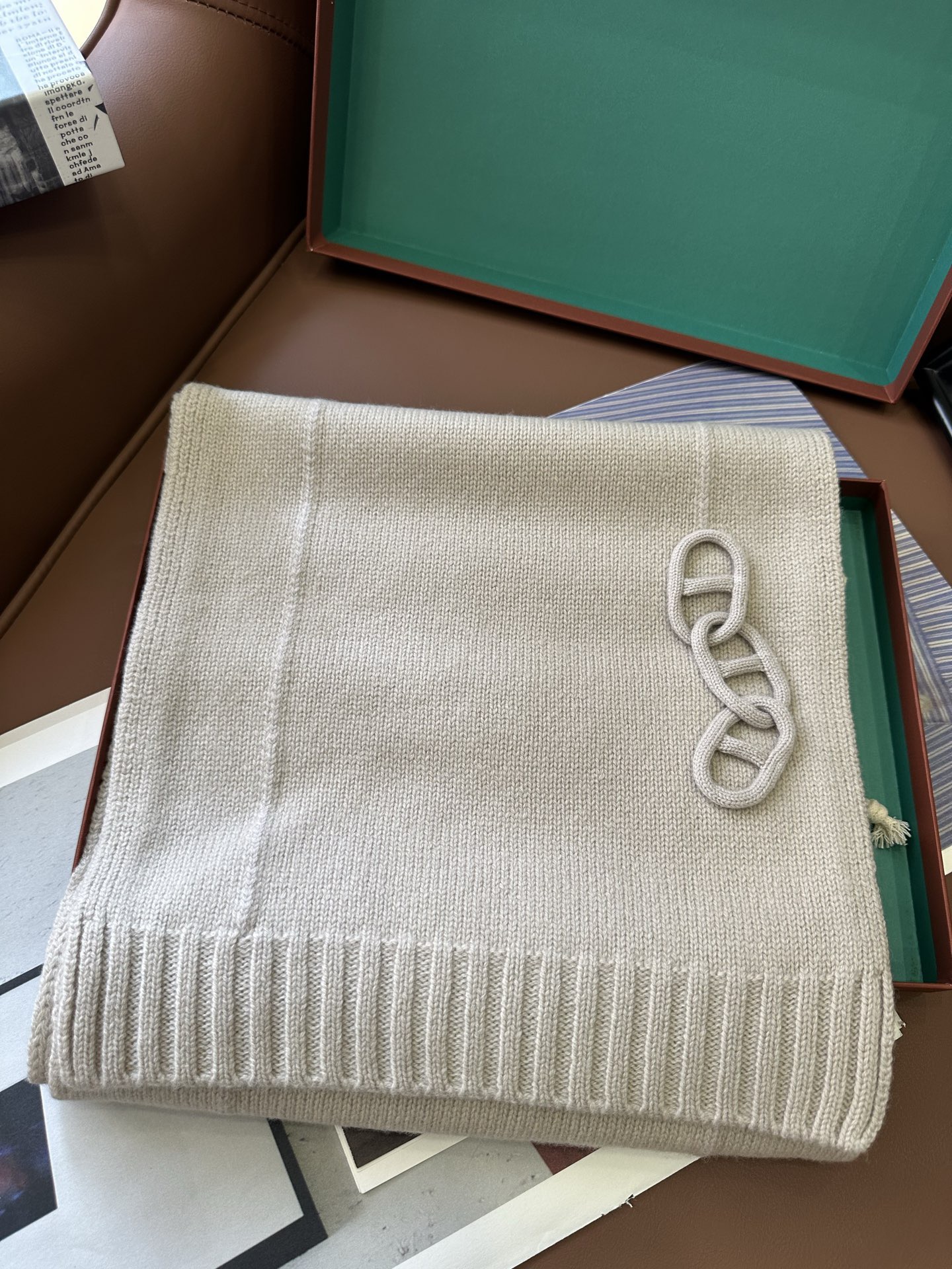 Hermes cashmere Scarf H36118-3