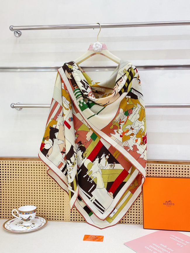 Hermes cashmere Shawl H36119-2