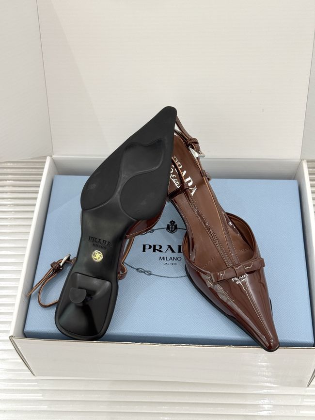 Prada Brushed leather slingback pumps 1I701O-3
