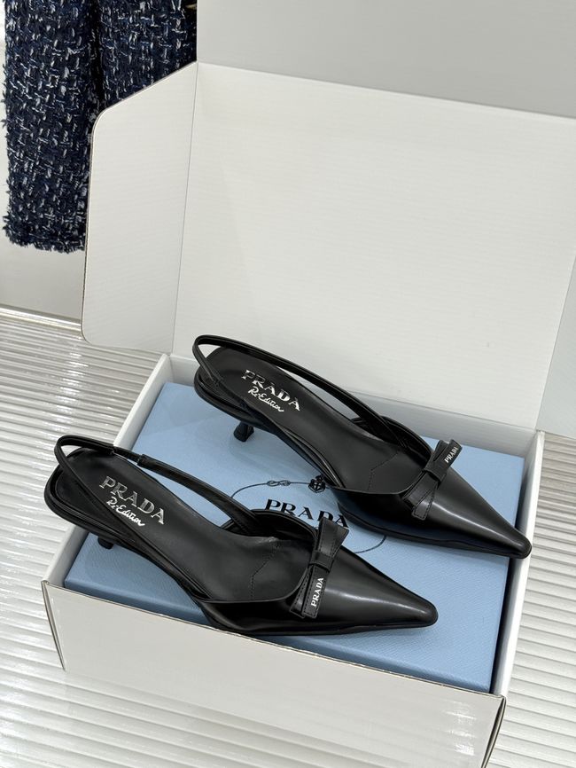 Prada Brushed leather slingback pumps 1I702O-3