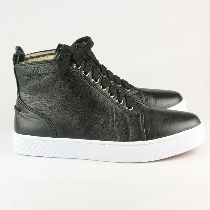 Christian Louboutin Louis Mens Flat Sneakers Black