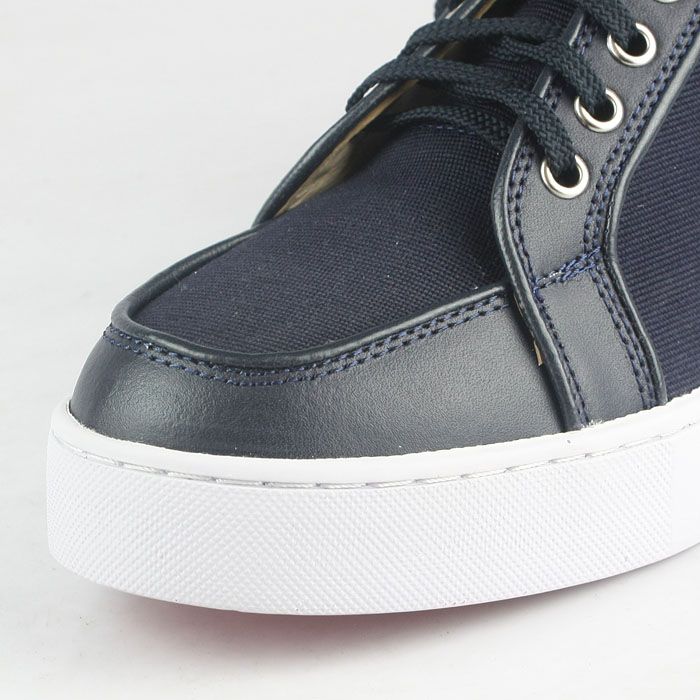 Christian Louboutin Mens Flat Sneakers CL637 Dark Blue