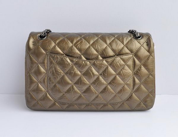 Chanel 2.55 Series Falp Bag Bronze with Silver-Gray Chain 30226