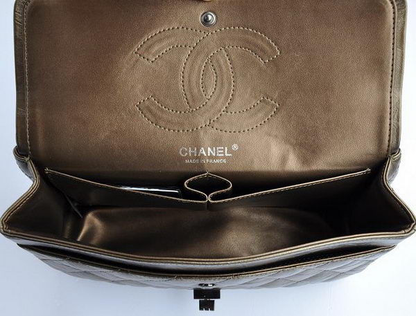 Chanel 2.55 Series Falp Bag Bronze with Silver-Gray Chain 30226