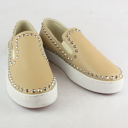 Christian Louboutin Beige Rollerboy Loafers Shoes