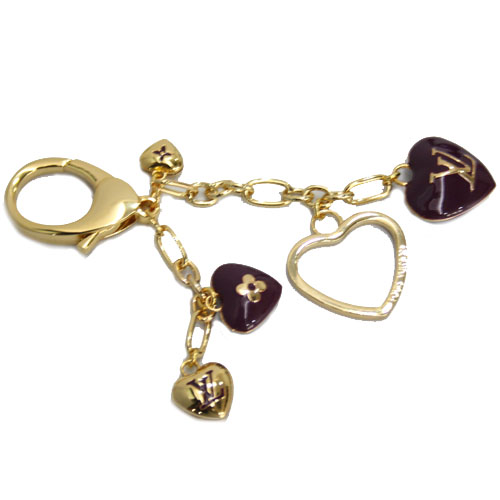 Louis Vuitton Decoration Keyring 047 Purple