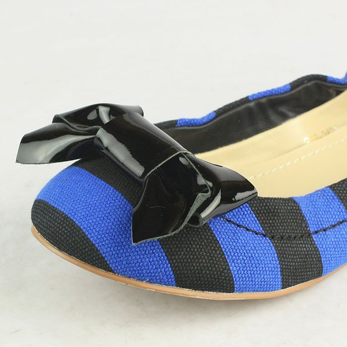 Prada Womens Canvas Flat Ballet Shoes Blue