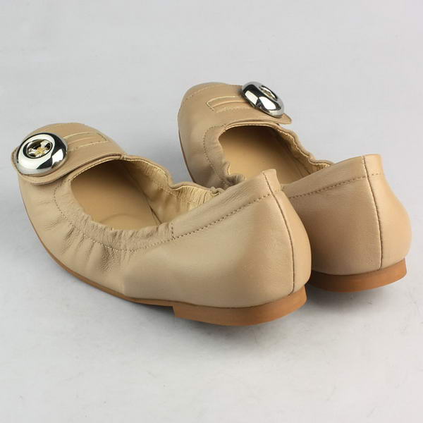 Prada Lambskin Leather Ballerina Flat PD063 Apricot