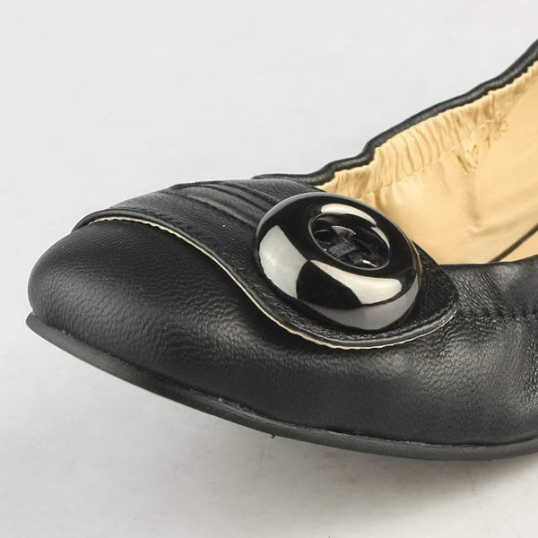 Prada Lambskin Leather Ballerina Flat PD063 Black