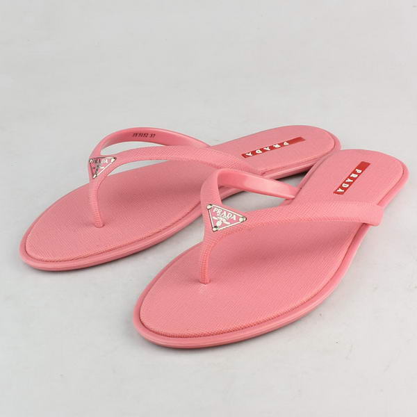 Prada Rubber Thong Sandal Pink