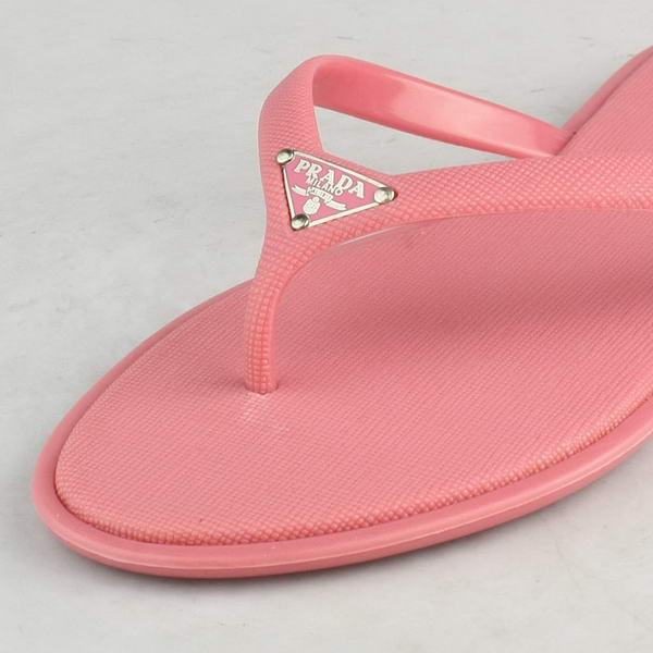 Prada Rubber Thong Sandal Pink