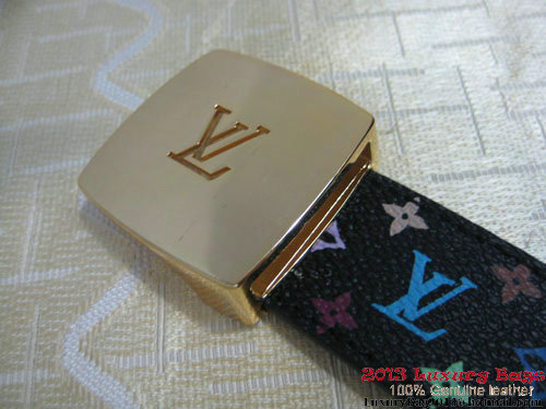 Louis Vuitton Monogram Multicolore Reversible Belt M6890U Black