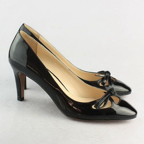 Prada Patent Leather Bow Pump PD090 Black