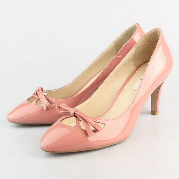 Prada Patent Leather Bow Pump PD090 Pink