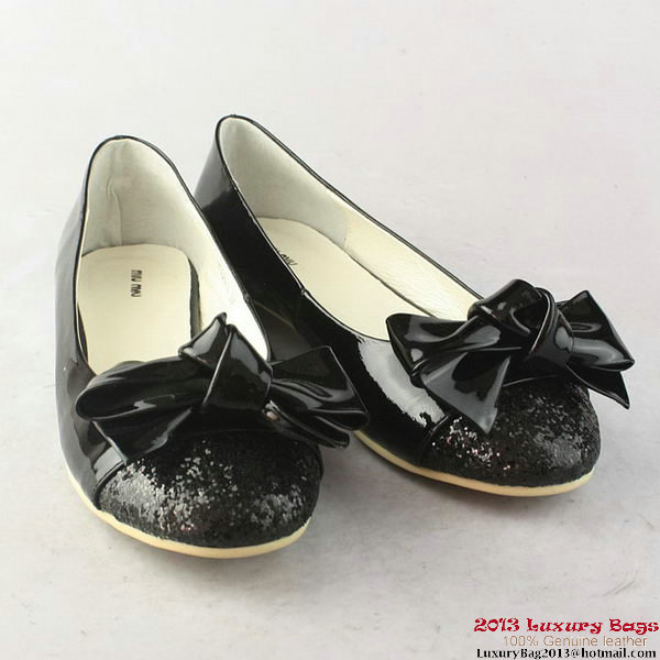 miu miu Flat M198 Black