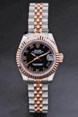 Rolex Datejust Black Surface 25mm Women Watch-RD3778