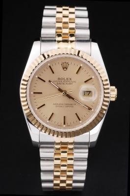 Rolex Datejust Golden Round Cutwork Men Watch-RD2363