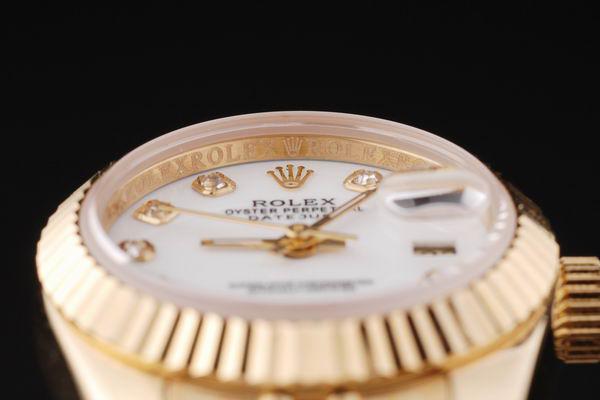 Rolex Datejust Mechanism Golden&White Surface Women Watch-RD2462