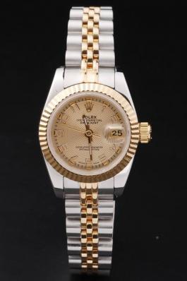 Rolex Datejust Mechanism Rose Golden Surface Women Watch-RD2461