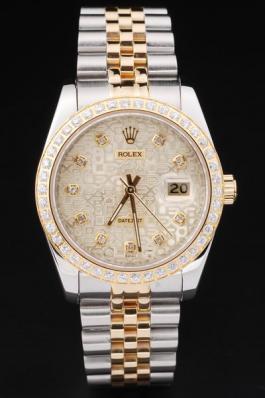 Rolex Datejust Stainless Steel Diamond Cutwork Watch-RD2388