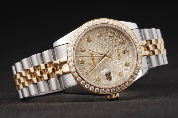 Rolex Datejust Stainless Steel Diamond Cutwork Watch-RD2388