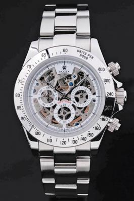 Rolex Daytona Mechanism Stainless Steel White Men Watch-RD3886