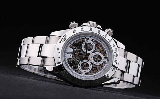 Rolex Daytona Mechanism Stainless Steel White Men Watch-RD3886